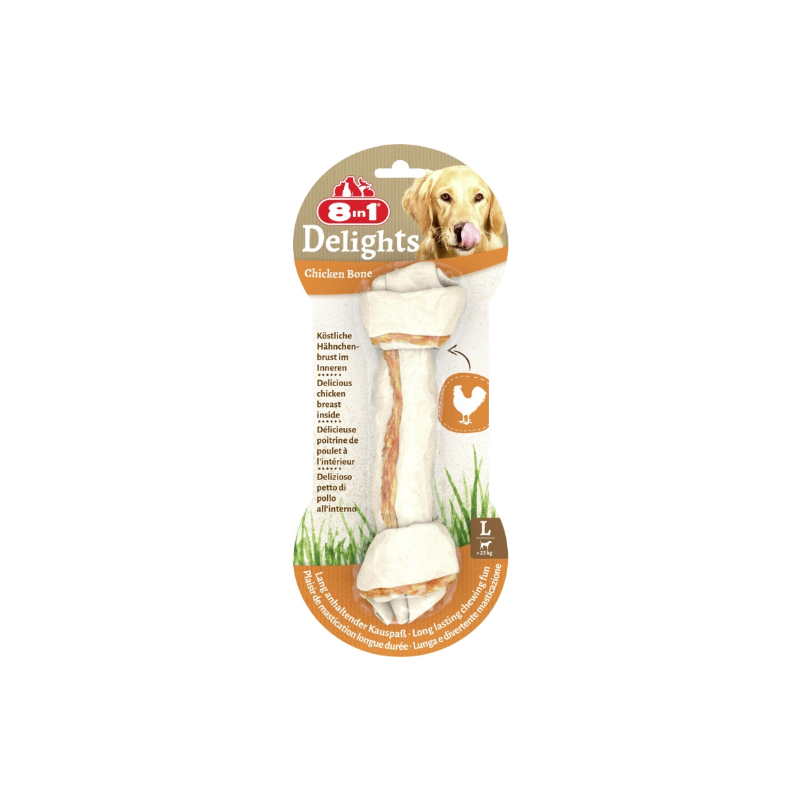 8in1 Delights 1 Kauknochen Huhn Größe L 1 Stk
