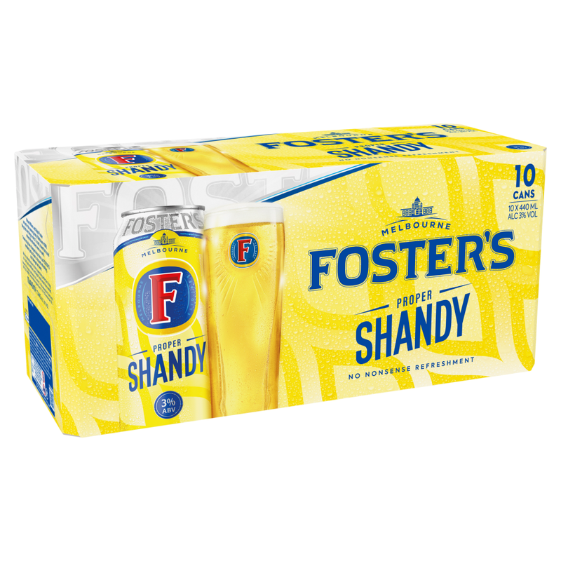 Foster's Proper Shandy 10 X 440Ml