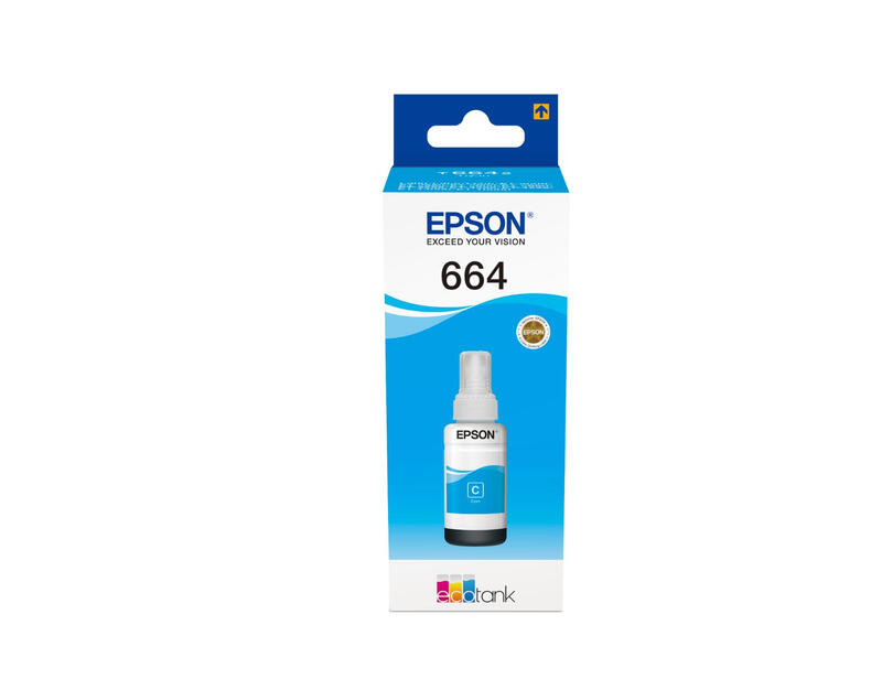 Epson 664 Ecotank cyaan inktfles (70 ml)