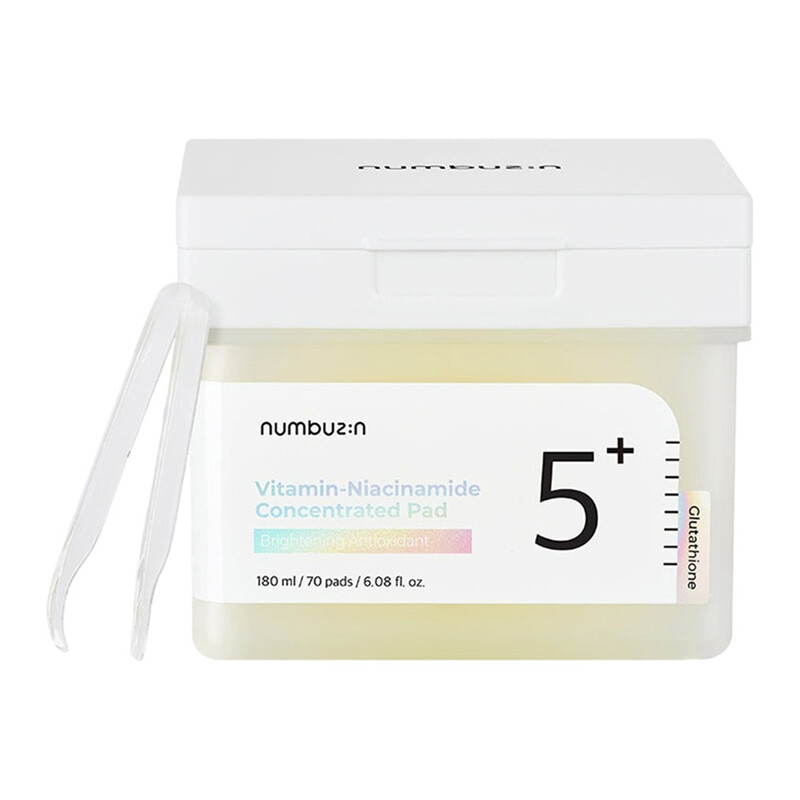 Numbuzin No.5+ Toner-Pads Mit Glutathion, Niacinamid Und Vitamin, 70 Stück
