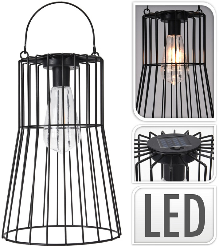 Progarden Zonne-energie Lamp - Zwart, 29,5 cm