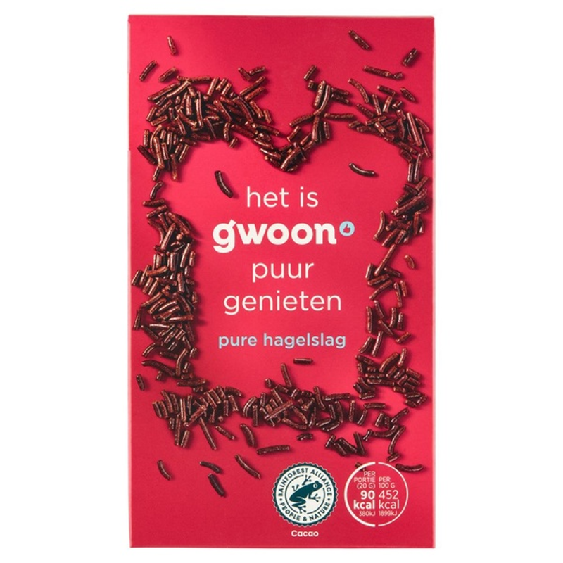 G'woon Pure Chocolade Sprinkles - 400 g