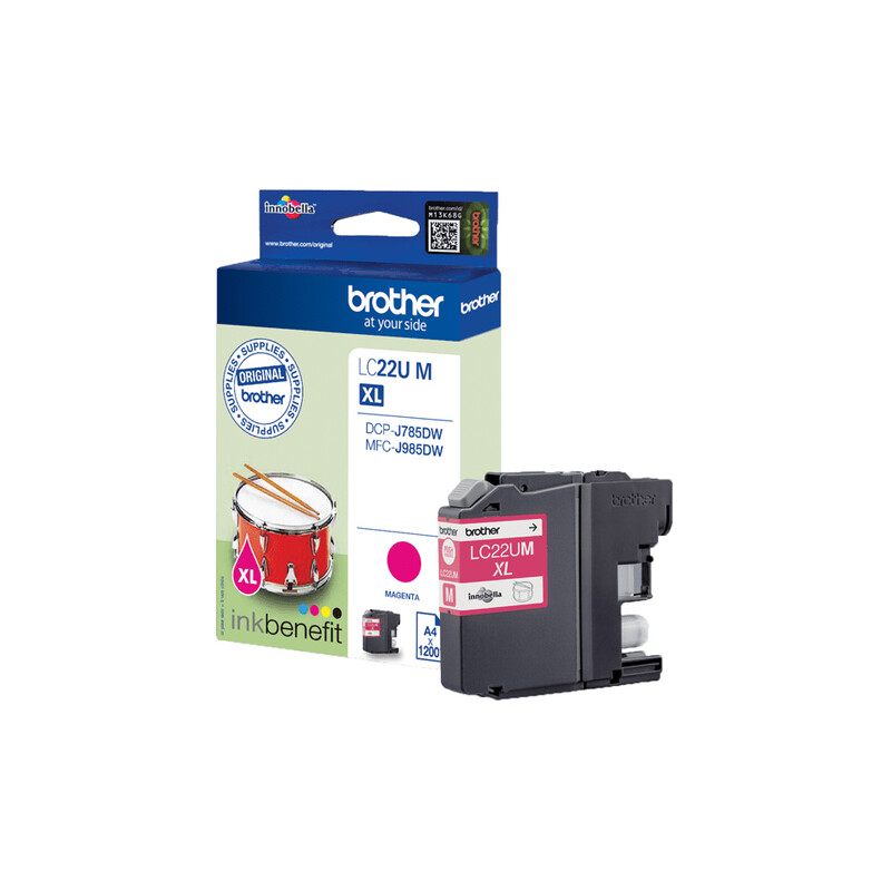 Brother LC22UM originele inktcartridge - magenta - hoge capaciteit (XL) - 1 stuk
