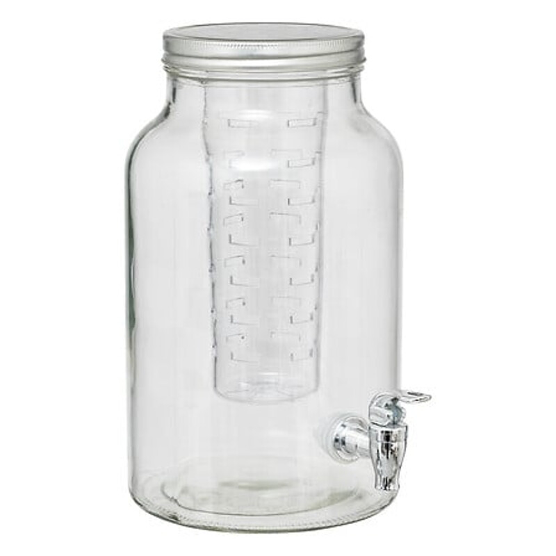 Fuzy Getränkespender 6 l transparentes Glas