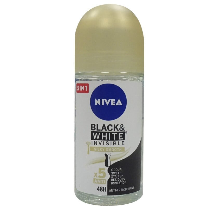 Nivea Deo Roll-On - Invisible Black & White Pure 50 Ml