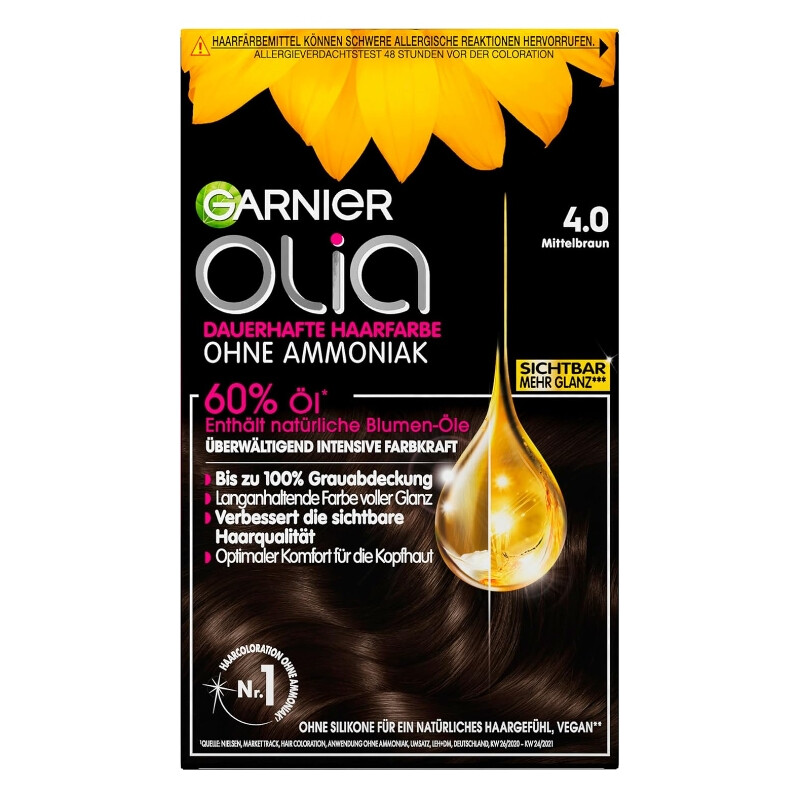 Garnier Olia Haarfarbe 4.0 Mittelbraun
