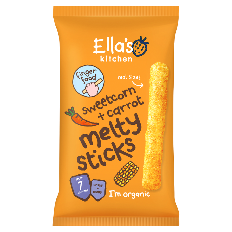 Sweetcorn & Carrot Melty Sticks 7 Months 16g