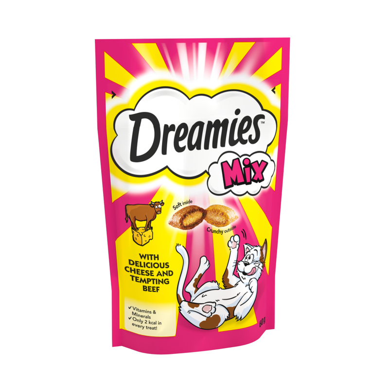 Mix Cat Treat Biscuits with Cheese & Beef 60g