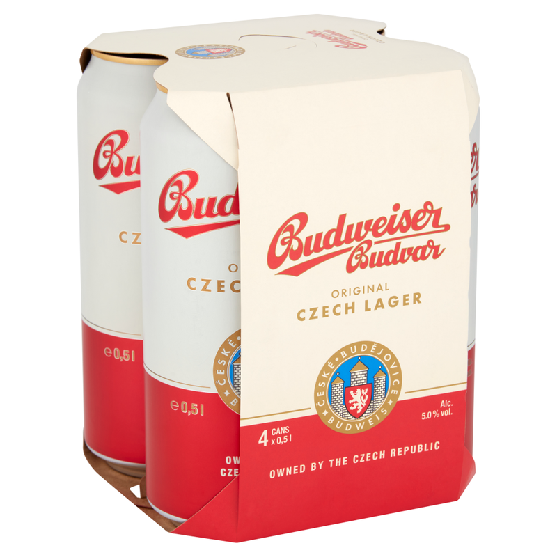 Budvar Original Czech Lager 4 X 500ml