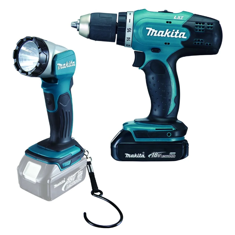 Makita accuboormachine – 18 V, geel