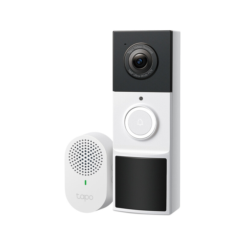 TP-Link Tapo D210 intercomsysteem 3 MP Zwart, Wit