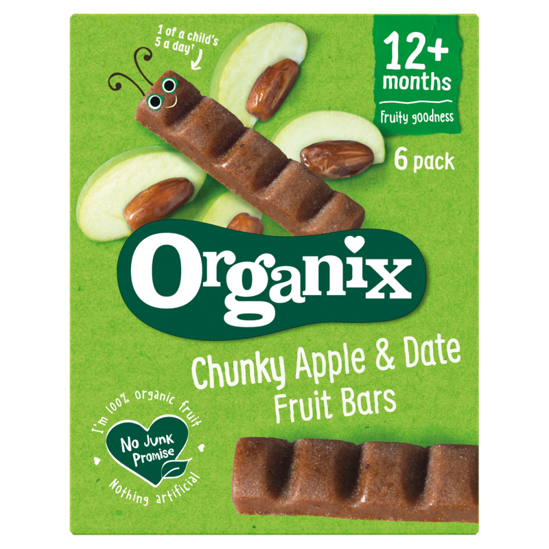 Goodies Chunky Apple & Date Fruit Bars 12+ Months 6 Pack 102g
