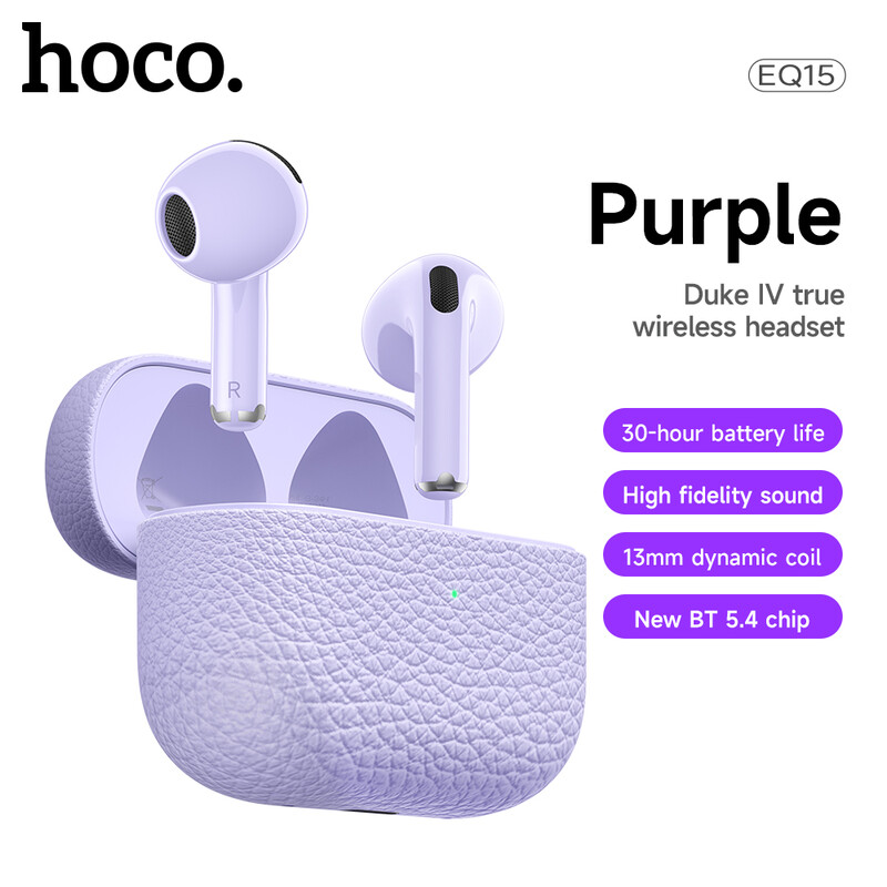 EQ15 Duke Ⅳ True Wireless BT Earbuds - Purple