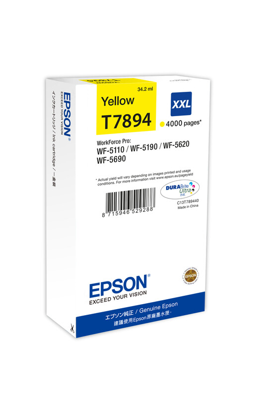 Epson inktcartridge XXL geel