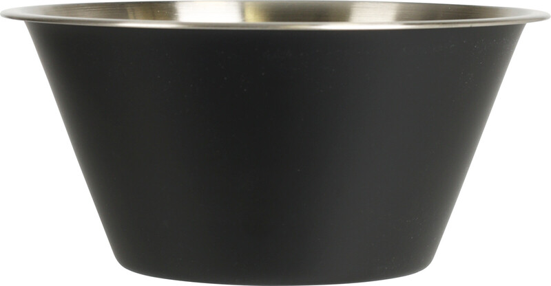 Schüssel Edelstahl - 220x100mm - Schwarz
