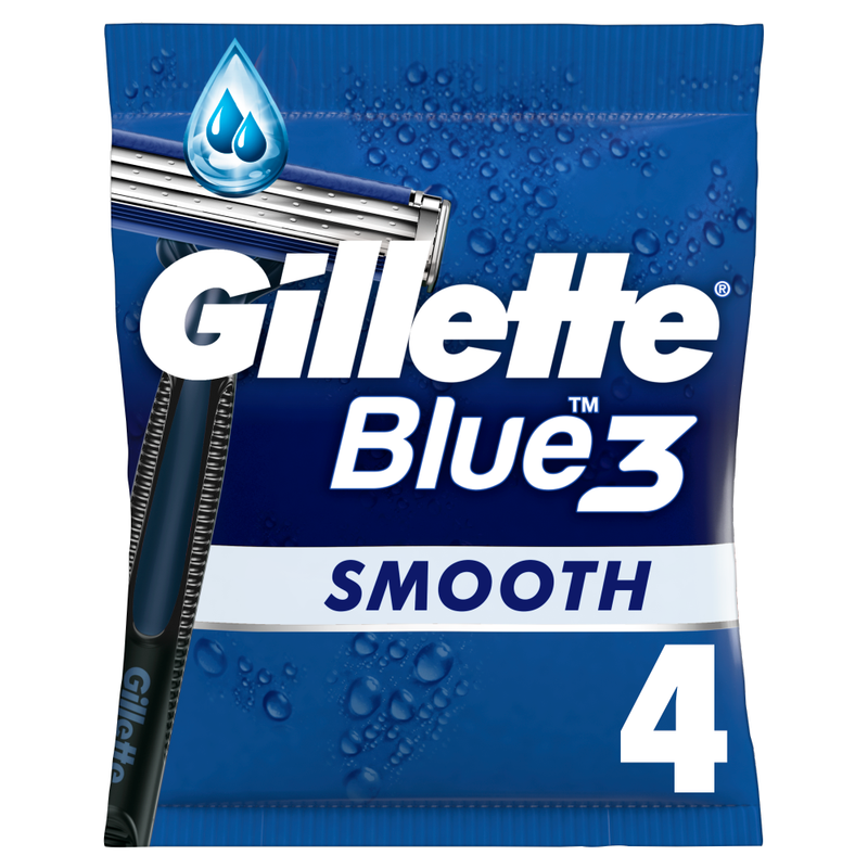 Blue3 Men's Disposable Razors x4