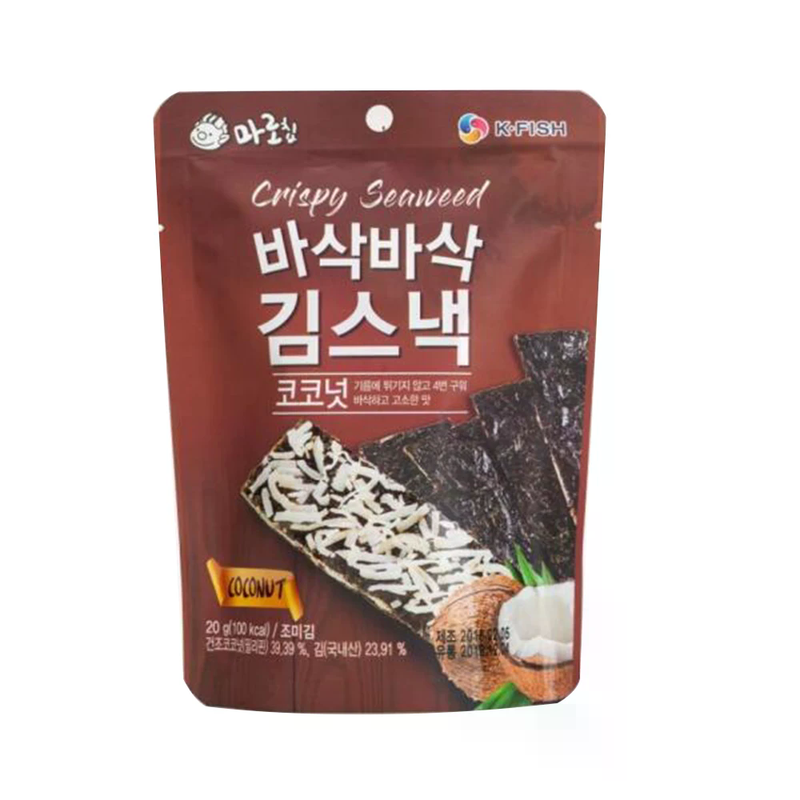 Knuspriger Algensnack mit Kokosnuss 20 g