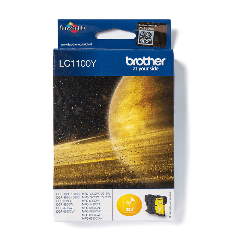 Brother LC1100Y inktcartridge 1 stuk(s) origineel geel