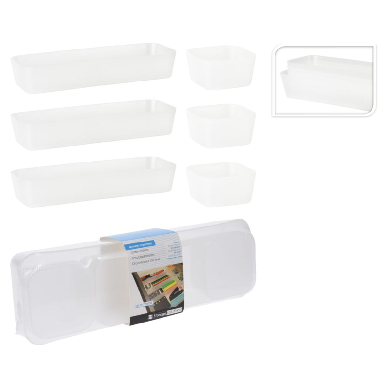 Schubladen-Organizer Set 7-teilig