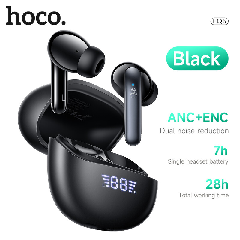 EQ5 Energy Wireless Earphones - Black