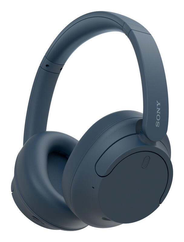 Sony WH-CH720N draadloze Bluetooth-koptelefoon met ruisonderdrukking – tot 35 uur batterijduur en snellaadfunctie – blauw