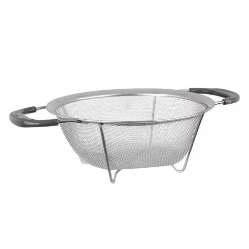 Edelstahl- und Kunststoff-Sieb Durchmesser 22 cm