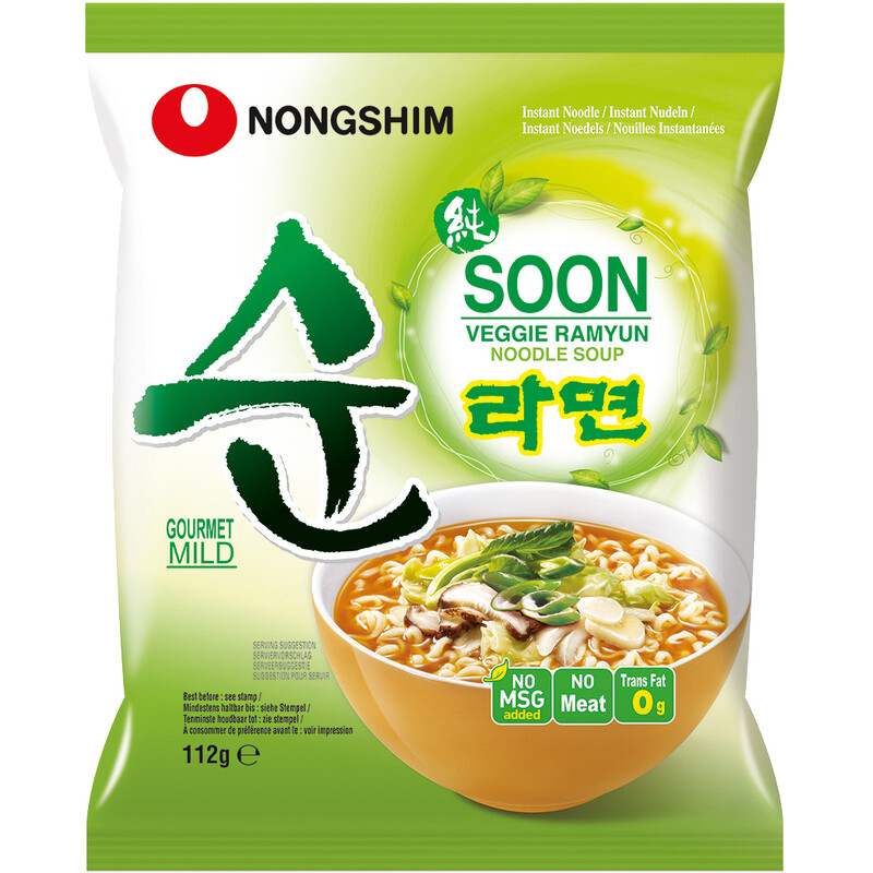 NongShim Soon groente ramyun 112 g