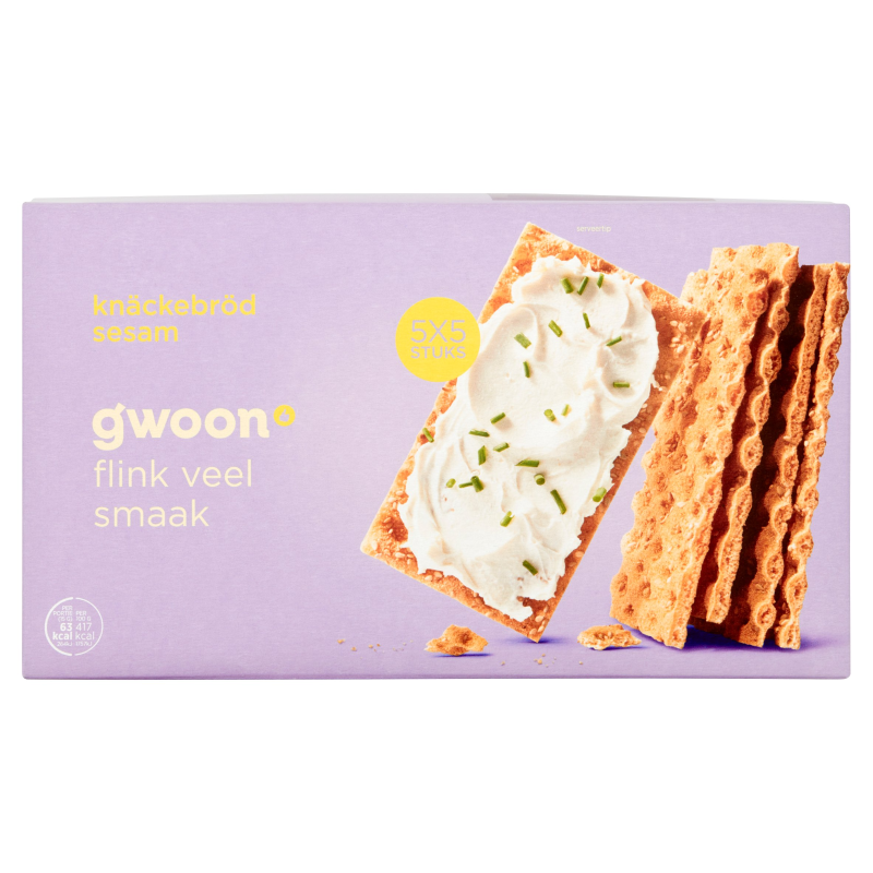 G'woon Crispbread Sesam - 5 pcs