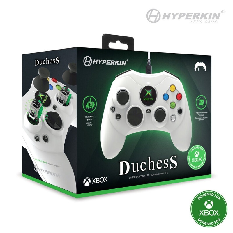 Hyperkin - DuchesS - Wired Controller for Xbox Series X|S/1/Win11|10 (White)