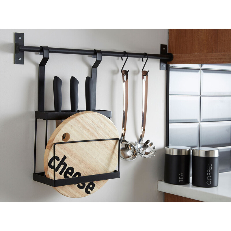 Matt Black Knife Storage Rack