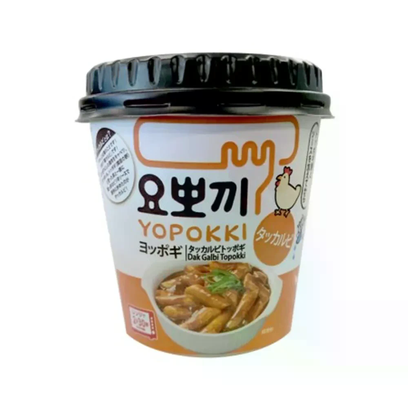 Yopokki Tteokbokki Becher Hähnchenrippchen-Geschmack 130 g