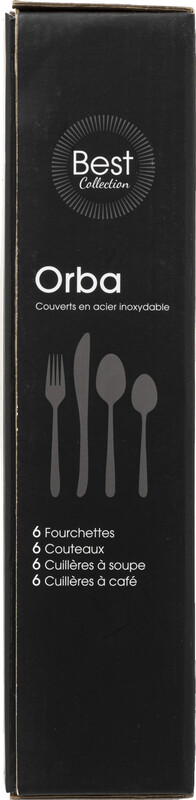 Ménagère 24 Couverts Inox Lin