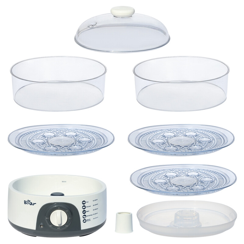 Coming Easy to Use Electric Steamer, 3-Layer, 650–775W, 10L Capacity, 60-Minute Timer