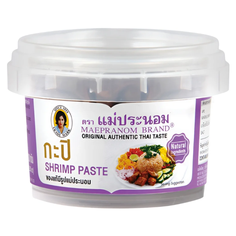 Mae Pranom Green Maepranom Thai Shrimp Paste Sauce 100G Tub