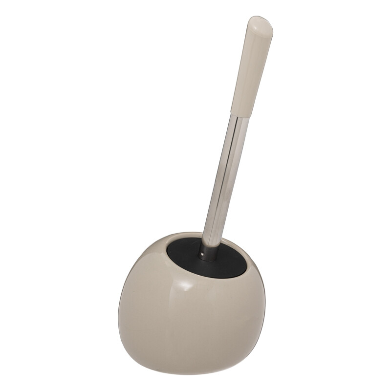 5five Colorama Brosse WC en céramique Beige Lin Grès L 15,2 x l 15,1 x H 34,8 cm