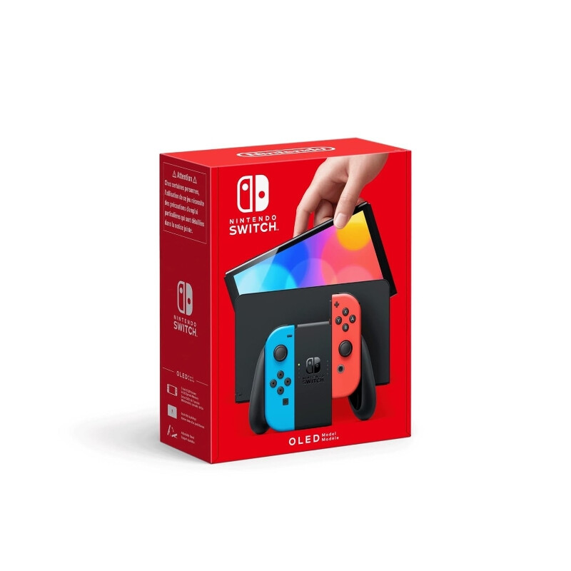 Nintendo Switch OLED - Rouge Néon/Bleu Néon