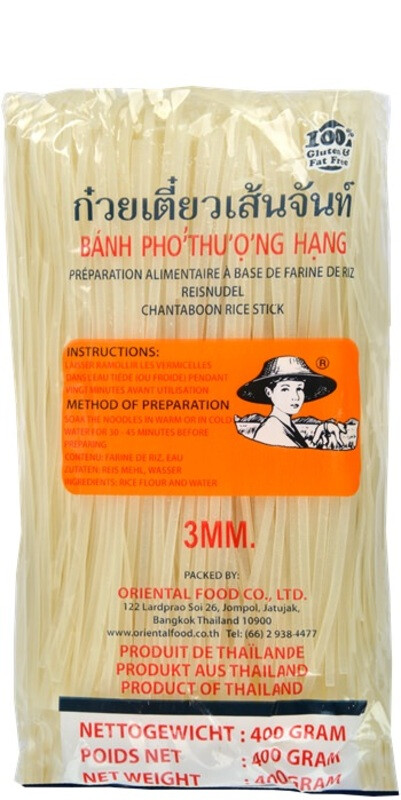 Rice stick noodle 3mm 400g