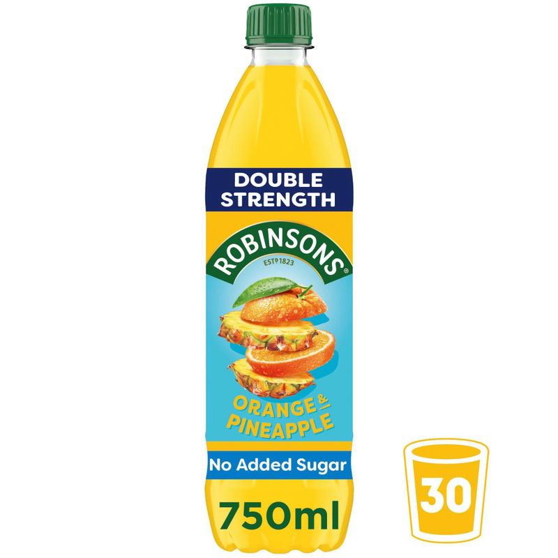 Double Concentrate No Added Sugar Orange & Pineapple 750ml