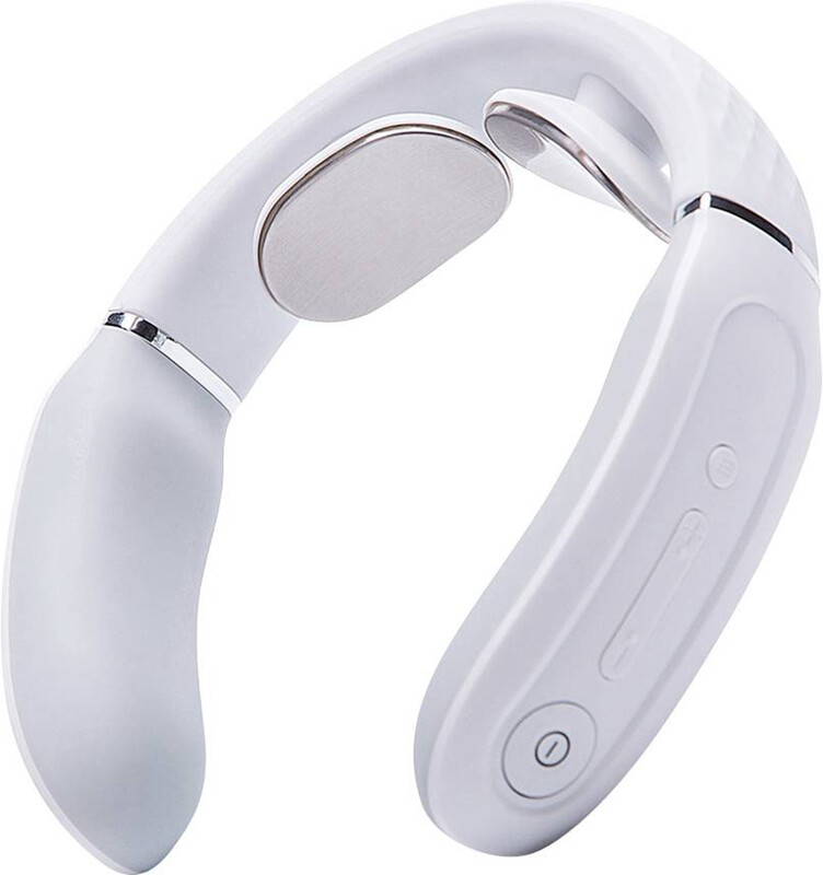 4356E-Neck Massager-White-Smart Cervical Shoulder Massager Gift for lover