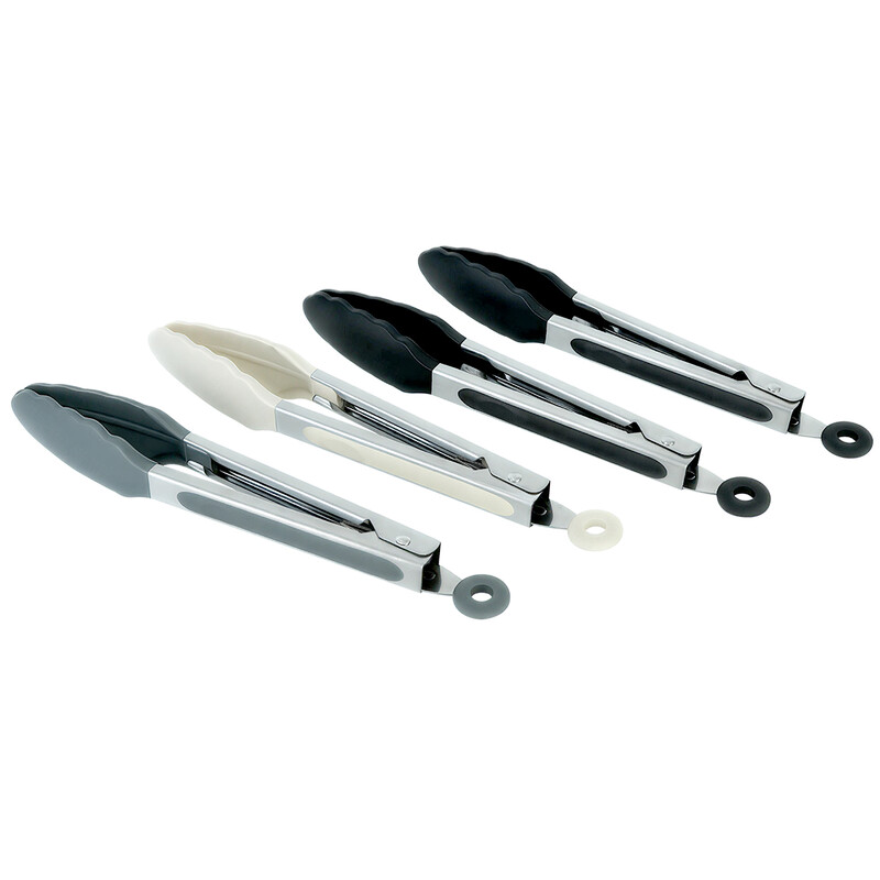 Silicone Kitchen Utensils Set, Non-Toxic Cooking Tools with Solid Handles Set of 4，7 
