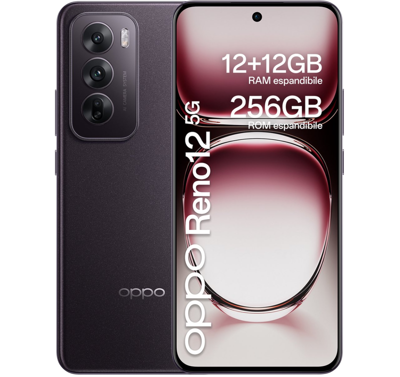 OPPO Reno12 256GB Zwart Bruin 5G