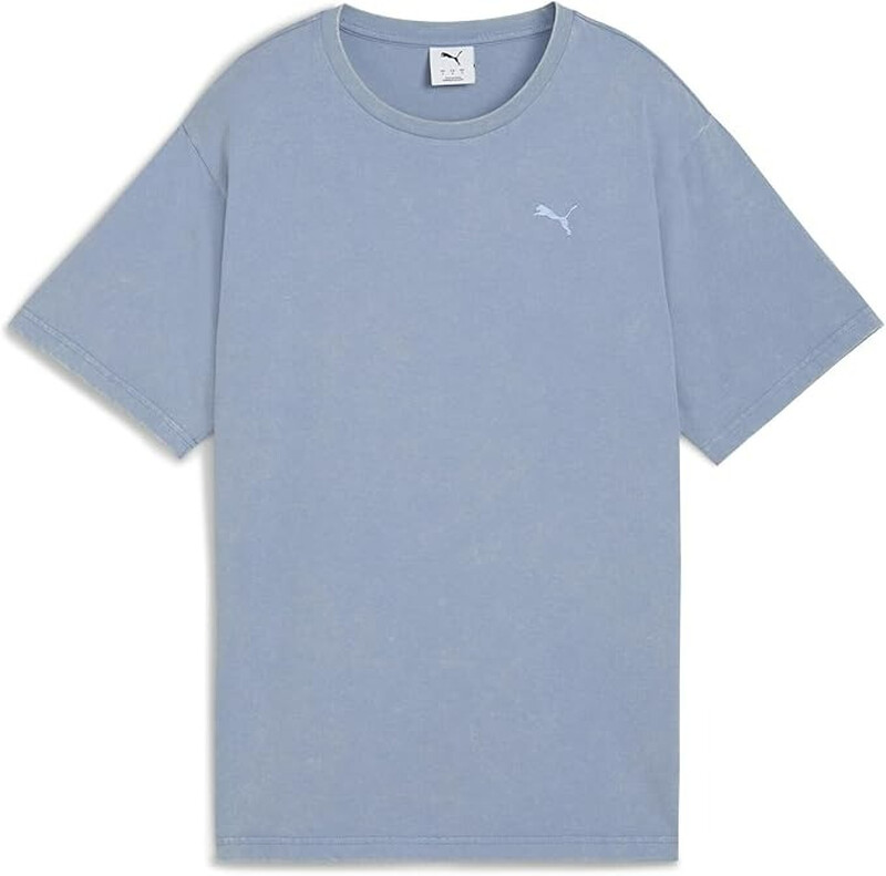 Puma Blue Essentials Elevated Relaxed Wash Tee - Cool