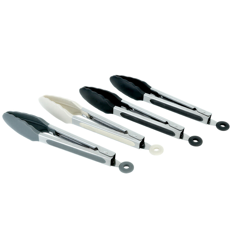 Silicone Kitchen Utensils Set, Non-Toxic Cooking Tools with Solid Handles Set of 4，9 
