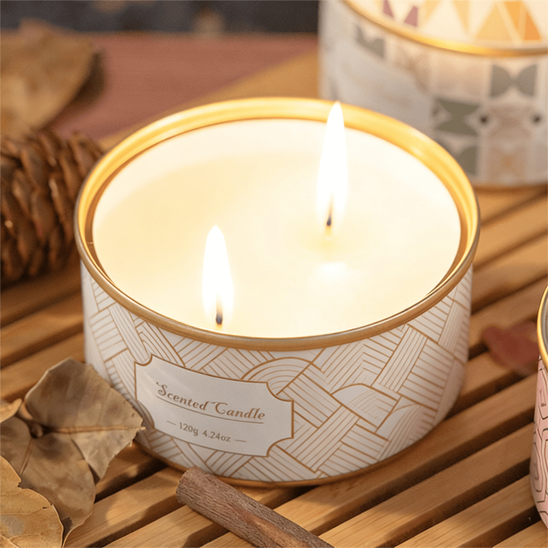 Canister Scented Candle, French Juniper Lavender, 120g, 1pc