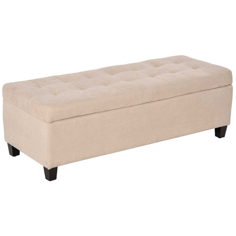 Ottoman Storage Classic Tufted Beige