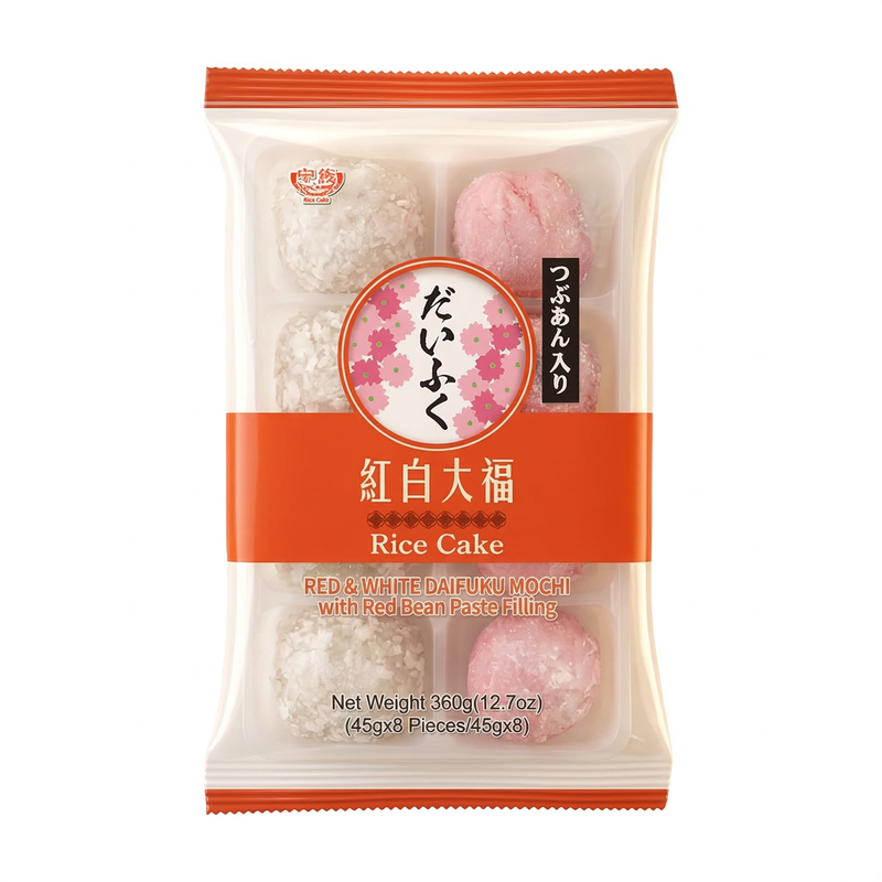Royal Family Red/White Mochi Rice Cake - & 360G