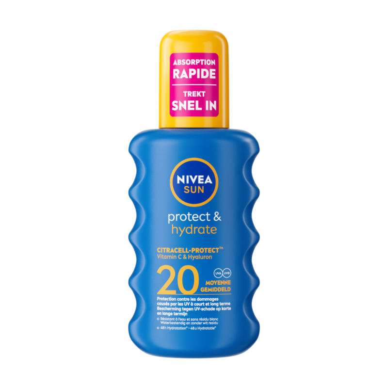 NIVEA Zonnebrand Protect & Hydrate Zonnespray SPF20 200 ml