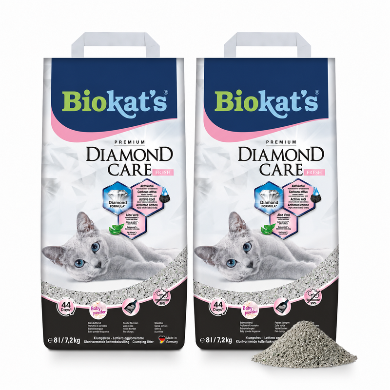 Biokat’s Diamond Fresh Katzenstreu 8 L × 2