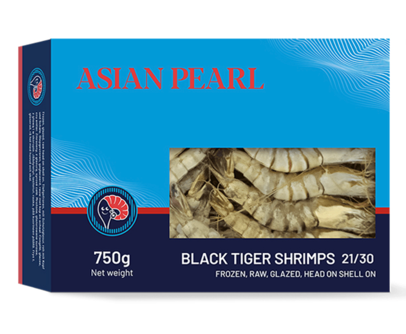Black Tiger Garnalen 21/30 1 kg (750 g netto)