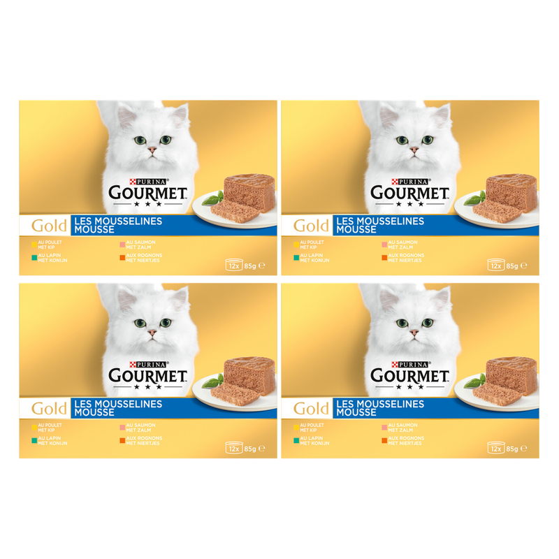Gourmet Gold Mousse Dinde Multipack*4